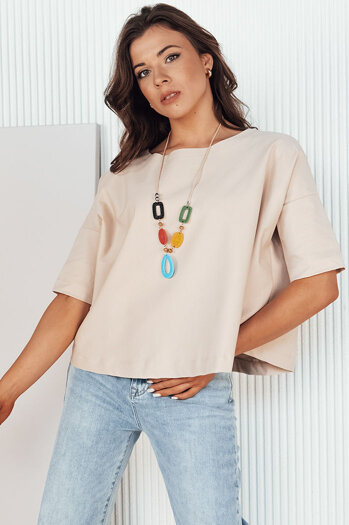 Damenbluse in Übergröße BULS beige Dstreet RY2505