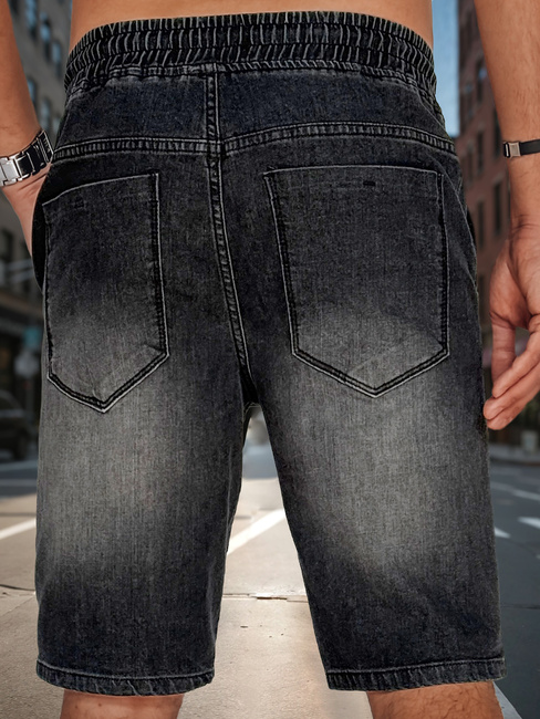 Herren Denim-Shorts schwarz Dstreet SX2500