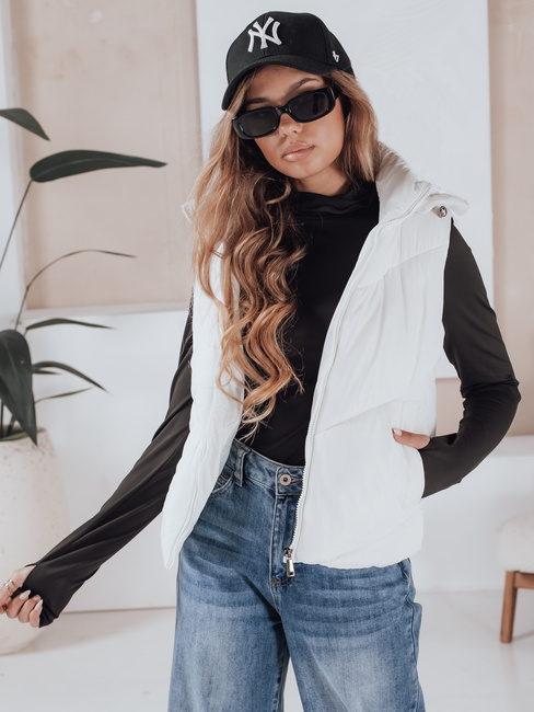 Damen Steppweste LIKEHUGS weiß Dstreet TY4975