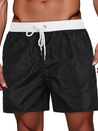Schwarz-weiße Herren-Shorts Dstreet SX2513