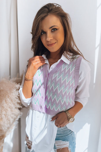 Damen Strickweste LANI Violett Dstreet MY1971