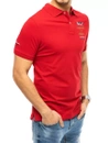 Herren Poloshirt mit Stickerei Rot Dstreet PX0432