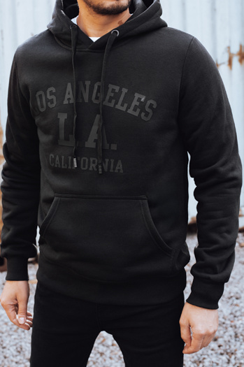 Isoliertes Herren-Kapuzensweatshirt schwarz Dstreet BX5918