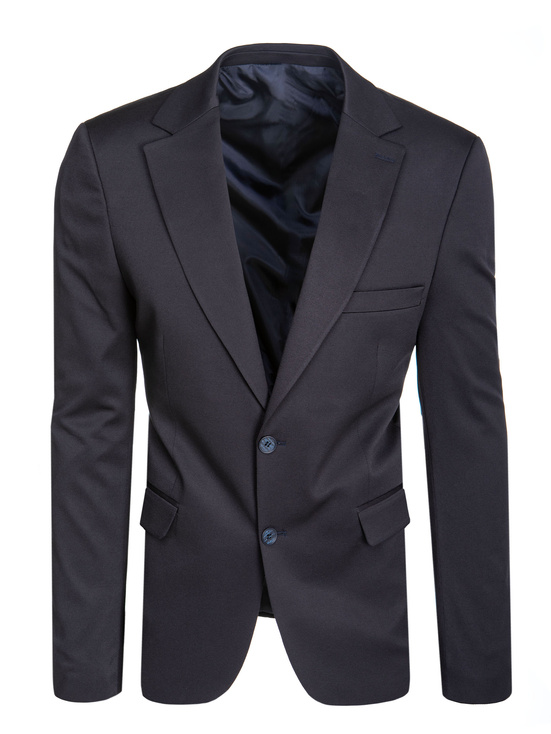 Einreihiger marineblauer Blazer für Herren Dstreet MX0630