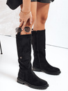 Damen Wildleder schwarz Stiefel Dstreet ZY1159