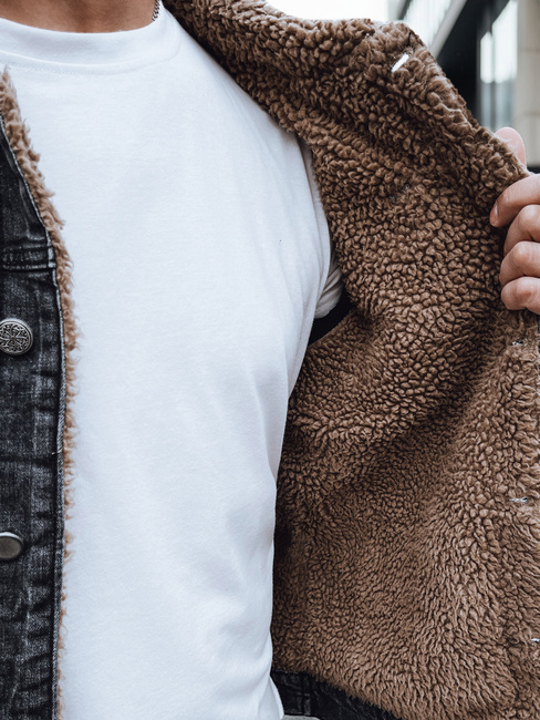 Isolierte Herren-Jeansjacke schwarz Dstreet TX4725z