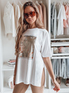 Damen T-shirt mit Aufdruck EMLOT Farbe Weiß DSTREET RY2622