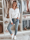 Damen Denim Slim Fit Hose mit Gürtel FLORAJIN blau Dstreet UY2463