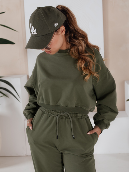 Damen Trainingsanzug Set SOLIR khaki Dstreet AY1019