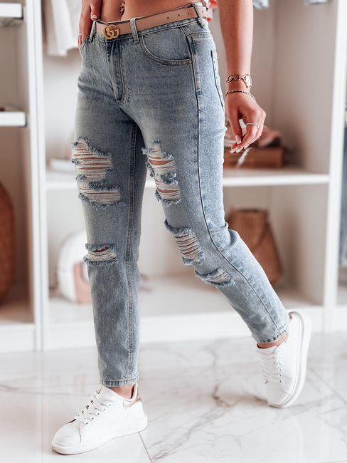 Damen-Jeanshose Regular Fit DESTINA blau Dstreet UY2447
