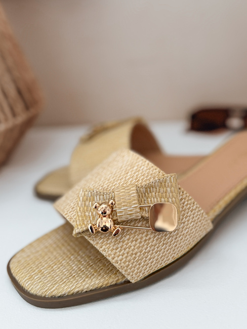 Damen Flip-Flops TEDDYLUXE beige Dstreet ZY0955