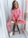 Damen Kapuzenpullover BASIC Rosa Dstreet BY0174z