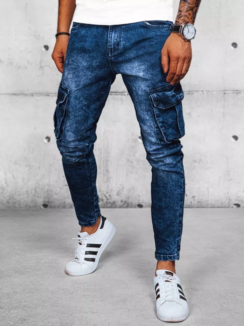 Herren Cargohosen Farbe Blau DSTREET UX3938
