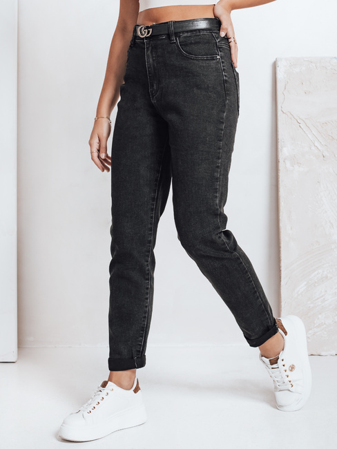 Damen Mom Fit Jeans schwarz Dstreet UY2779