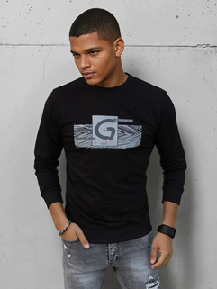 Herren Sweatshirt mit Aufdruck Schwarz Dstreet BX5369_1