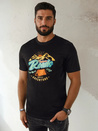 Herren T-shirt mit Aufdruck Farbe Schwarz DSTREET RX5400