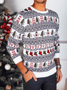 Herren Weihnachtspulli weiß Dstreet WX2166