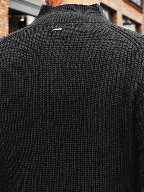 Dunkelgrauer Herren Strickpullover Dstreet WX2345