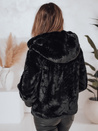 Damen Kurzmantel ELMIRIS schwarzer Pelzmantel Dstreet TY4995