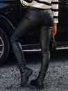 Damen GLOSSTEP gewachste schwarze Hose Dstreet UY2194
