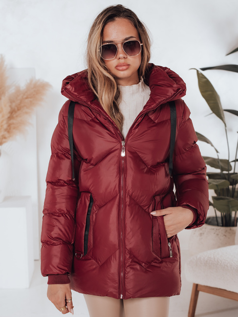 Damen Winterjacke SALVONA rot gesteppt Dstreet TY5005