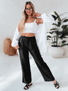Damen Freizeithose mit weitem Bein LOVETRIP schwarz Dstreet UY2635