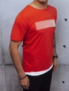 Bedrucktes Herren-T-Shirt rot Dstreet RX4651z
