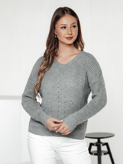 MONAVIA Damen Pullover hellgrau Dstreet MY2387_3