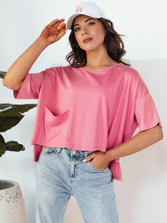 Damen Bluse mit kurze Ärmeln ARRIWA Farbe Rosa DSTREET RY2508_1