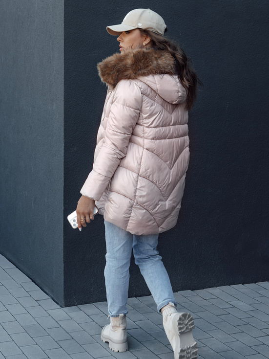 Damen Winterjacke mit Kapuze WINTERCHIC rosa Dstreet TY4441