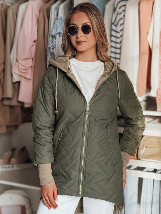 Damen Übergangsjacke mit Kapuze LUMERA grün Dstreet TY4816