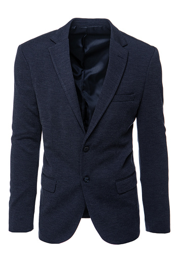 Blauer einreihiger Blazer für Herren Dstreet MX0634