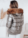 Damen Winterjacke mit Kapuze MELANI dunkelgrau Dstreet TY4486