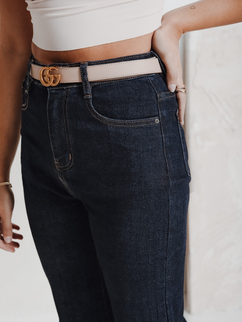 Damen Jeans mit weitem Bein navy blau Dstreet UY2775