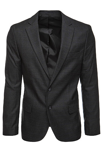 Einreihiger Herrenblazer schwarz Dstreet MX0626