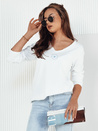 Damen Elegant Bluse AZUER Farbe Weiß DSTREET RY2447