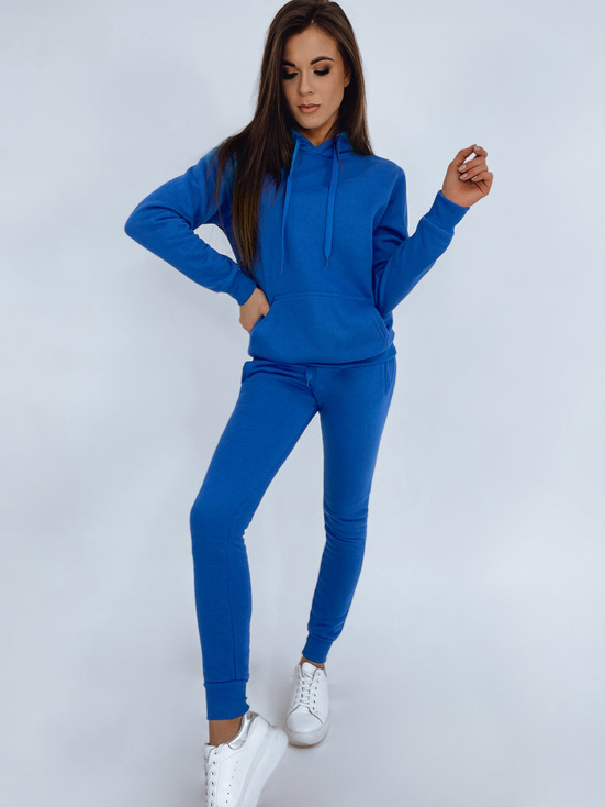 Damen Kapuzenpullover BASIC Blau BY0321