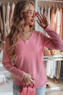 Damen Einheitsgröße langer Pullover SOFTIL rosa Dstreet MY2444