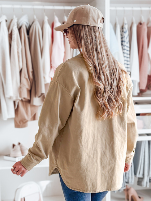 Damen-Übergangsjacke in Übergröße KOSMOJACK c.beige Dstreet TY4841