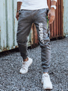 Bedruckte Herren-Sweatpants anthrazit Dstreet UX4445
