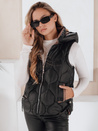 Damen Steppweste mit Kapuze MISSVEST schwarz Dstreet TY5022