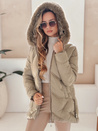 Damen Winterjacke LOVEINSIDE gesteppt mit Fell camel Dstreet TY5051