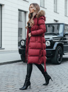 Gesteppte Damen-Winterjacke mit Pelz STYLEBELLA rot Dstreet TY5008