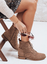 Damen durchbrochene Stiefel Kaffee Dstreet ZY1151