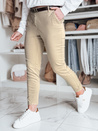 Damen Slim Fit Hose mit Gürtel LINESKA dunkelbeige Dstreet UY2578_1