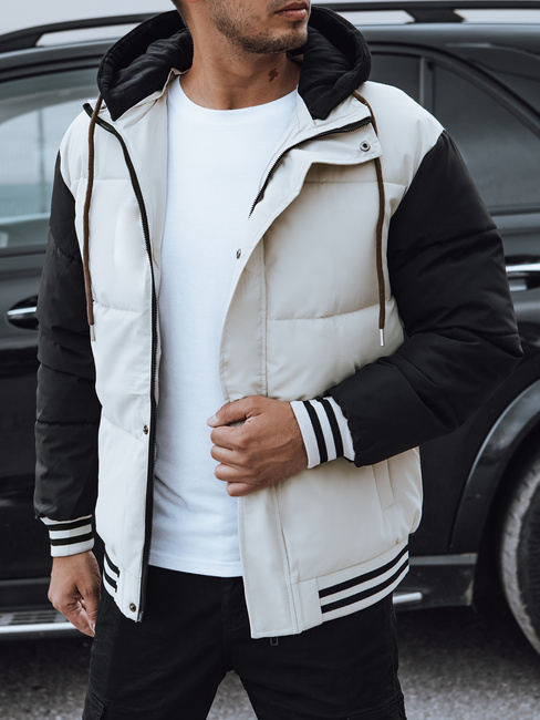 Herren Steppwinterjacke weiß Dstreet TX4763