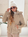 Damen Winterjacke LOVEWARM kurz gesteppt mit Kapuze camel Dstreet TY5041