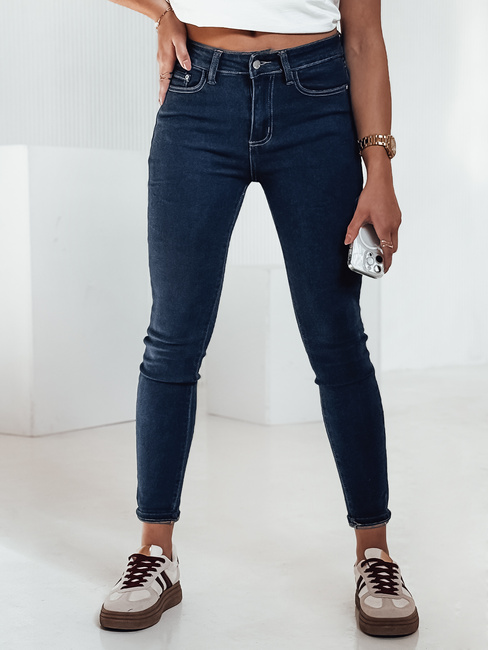 Damen MODILINI Denim-Hose dunkelblau Dstreet UY2239