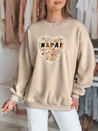 Damen Sweatshirt in Übergröße mit Herz SERDUCHOVA beige Dstreet BY1442