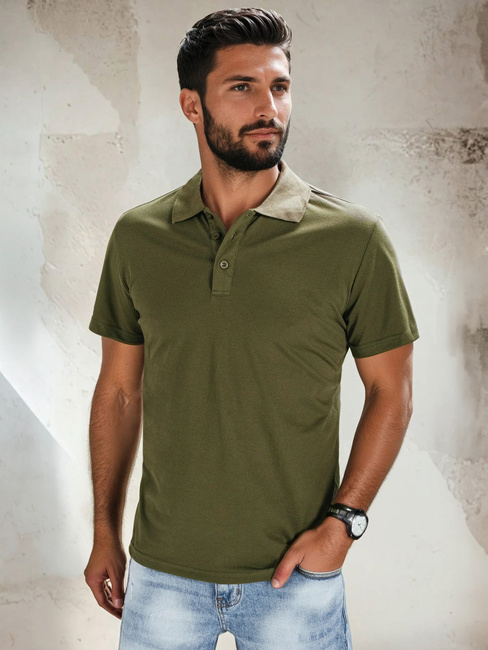 Grünes Herren-Polohemd Dstreet PX0511